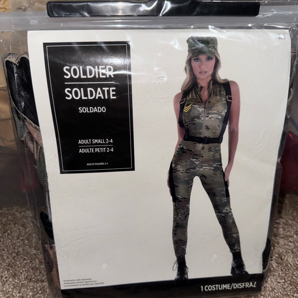 Camouflage Soldier Jumpsuit Costume